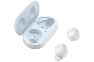 samsung galaxy buds r170n true wireless earbuds w/ wireless charging case – white