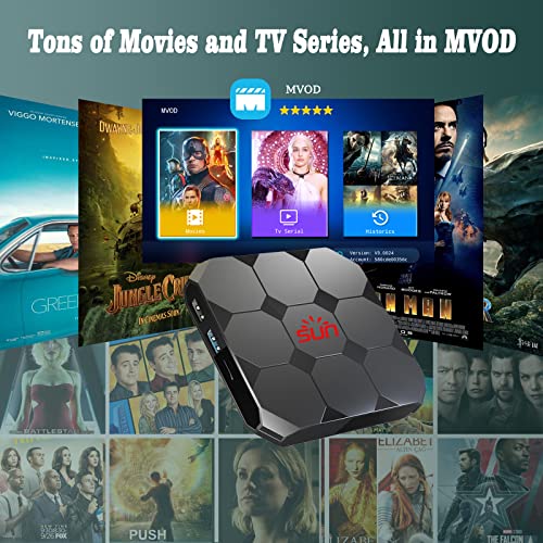 DREAMOSA IPTV Box 10000 4K Videos from Brazil Arabic India Asia Europe Movies News Cartoon VIP 2GB RAM 16GB ROM 10x10x1cm SUN SUN