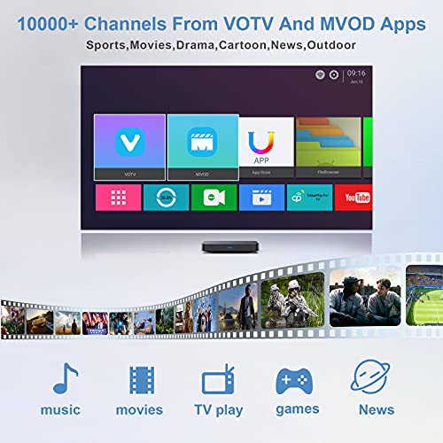 DREAMOSA IPTV Box 10000 4K Videos from Brazil Arabic India Asia Europe Movies News Cartoon VIP 2GB RAM 16GB ROM 10x10x1cm SUN SUN