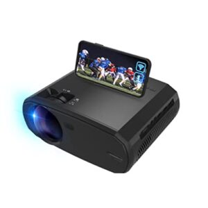 ZLXDP V50 Portable 5g WiFi Projector Mini Smart Real 1080p Full Movie Proyector 200'' Large Screen Led Bluetooth Projectors (Color : E)