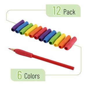 Mr. Pen- Pencil Grips, 12 Pack, Colorful, Pencil Grips for Adults, Pencil Holder for Kids, Pencil Grippers, Pencil Grips for Kids, Rubber Pencil Grips, Pen Grips for Adults with Arthritis