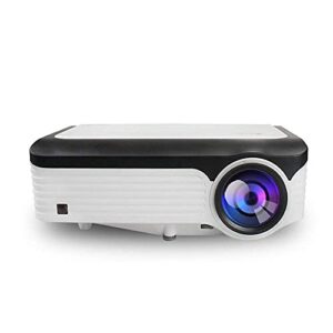 fmoge projector portable led mini projector video for home theater game movie cinema 1g+8g android version home theater video projector (color : white, size : one size)