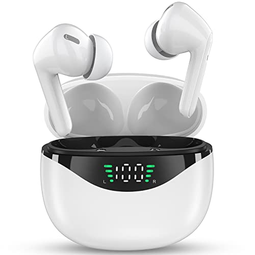 Kargebay Wireless Earbuds, Ear Buds Wireless Bluetooth Earbuds, Noise Cancelling Headphones Headset with Mic, Gaming Earbuds with LED Digital Display Charging Case, for Sports iOS Android PC