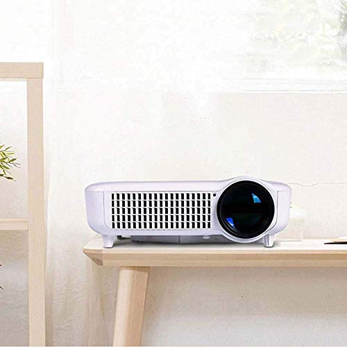 ALIZJJ Mini Projector Portable LCD Projector [100" Projector Screen Included] Full HD 1080P Supported, Compatible with Smartphone, TV Stick, Games, HDMI, AV, Outdoor Projector for Home Theater