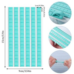 408 PCS Adhesive Sticky Tack Putty, Removable Putty Non-Toxic Mounting Putty Reusable Wall Safe Tack Putty for Wall Hanging Pictures Poster Museum, Cleaning, Nail (White, Pink, Green, Blue)