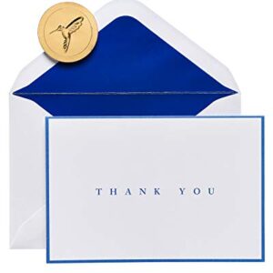 Papyrus Thank You Cards with Envelopes, Navy (16-Count)