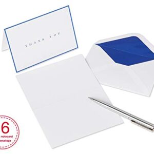 Papyrus Thank You Cards with Envelopes, Navy (16-Count)