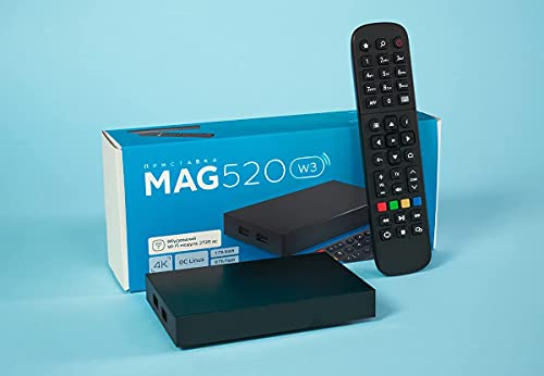 MAXZO New 2021 Original Mag 520w3 4K 2160P HEVC Support, HDMI Cable, 1 GB RAM & 4 GB Flash, Mag520w3, Mag 520 w3, Built-in WiFi