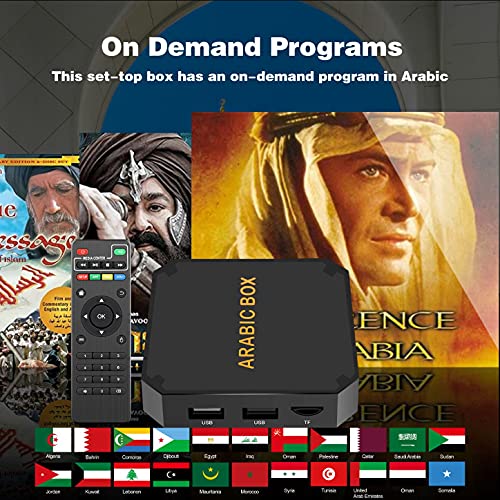 BOMIX 2023 Arabic TV Box Arabic Box with Thousands of Shows in HDR Image Quality in Portable Box with 64bit ARM