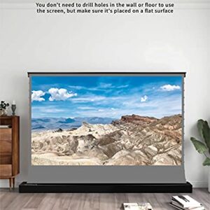 VIVIDSTORM-3D Long Focus Ambient Light Rejecting Screen Material, Motorized Floor-Rising Projection Screen,Compatible with Lumen up to 1800ANSI of Normally Projector,VSDSTALR120H-3D