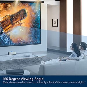 110" Motorized Projector Screen Electric Diagonal Automatic Projection 16:9 HD Movies Screen for Home Theater Presentation Education Outdoor Indoor W/Wireless Remote and Wall/Ceiling Mount (Black)