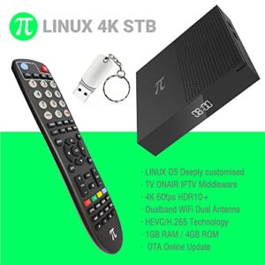 New 2023 DOORDARSHAN TVPlus Pro Linux - 2TB (2000GB) DVR Storage Drive - IPTV Box Stalker Player & M3U Player with 5G WiFi Gigabit LAN Box - Faster Than MAG 524w3 and Formuler Boxes.