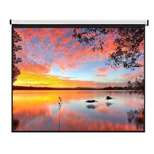 bbsj 72inch 4:3 wall mounted matte white projection pull down screen canvas led projector screen for home theater office