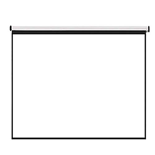 BBSJ 72inch 4:3 Wall Mounted Matte White Projection Pull Down Screen Canvas LED Projector Screen for Home Theater Office
