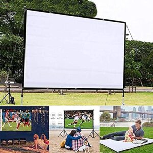 suanlatds 16:9 hd projector projection movies screen, foldable anti-crease portable for home outdoor indoor support