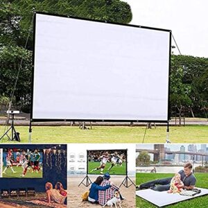 SuanlaTDS 16:9 HD Projector Projection Movies Screen, Foldable Anti-Crease Portable for Home Outdoor Indoor Support