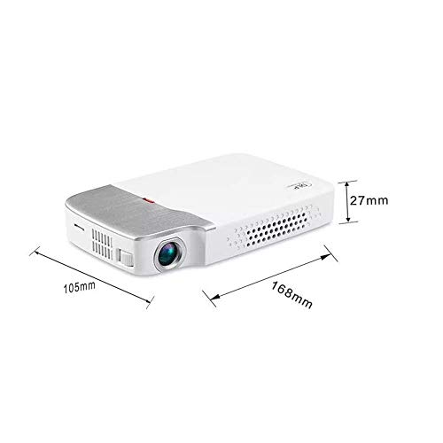 DROOS Portable Mini Projector Projector 1200 Lumens 854x480 1G+8G Android 5.1 WiFi Bluetooth 4.0 Active 3D Video LED Projector (Co(projectors)