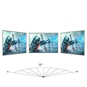 FMOGE Projector Screen Projector Screen - Indoor Movies Screen - 4:3 HD Premium Tripod Screen HD Screen (Color : White, Size : 84inch)