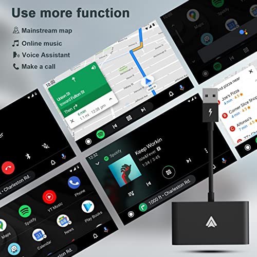 Android Auto Wireless Adapter Akcord A2A Dongle, fit for Cars and Stereo Systems That Support Wired Android Auto, Plug & Play Connect wirelessly Easy Setup, No Cord No Problem, for Android Phones