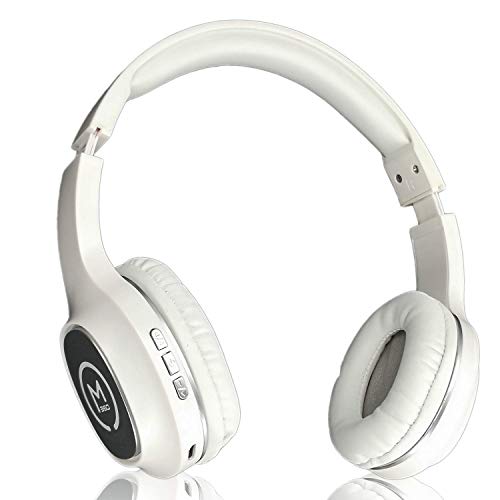 Morpheus 360 Tremors HP4500W Wireless on Ear Headphones - Bluetooth Headset with Mic - White-Gray