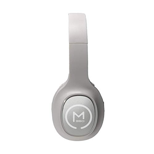 Morpheus 360 Tremors HP4500W Wireless on Ear Headphones - Bluetooth Headset with Mic - White-Gray