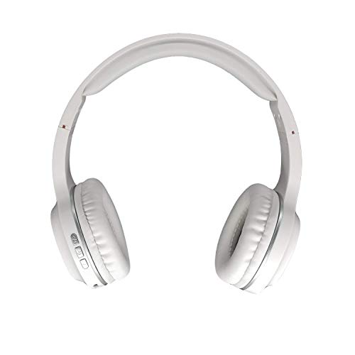 Morpheus 360 Tremors HP4500W Wireless on Ear Headphones - Bluetooth Headset with Mic - White-Gray