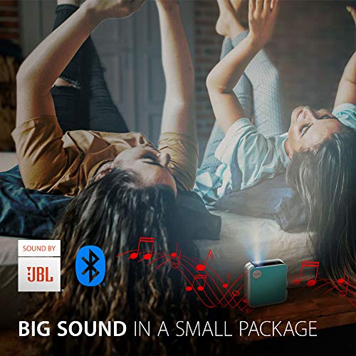 ViewSonic M1 Mini+ Smart Ultra Portable LED Projector with Bluetooth JBL Speakers, USB Type C, Automatic Vertical Keystone, Built-in Battery and 1080p Support (M1MINIPLUS) (Renewed)