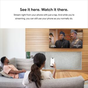 google chromecast – streaming device with hdmi cable – stream shows, music, photos, and sports from your phone to your tv