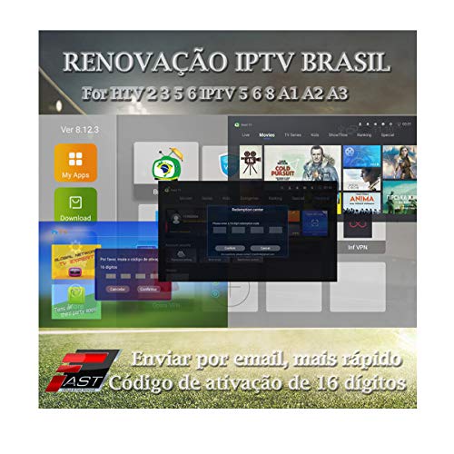 DOODOT renovar código para iptv Brasil código de ativação de 16 dígitos para a.1 a.2 a.3 h.tv 3 5 6 iptv 8 Brazil Renovação
