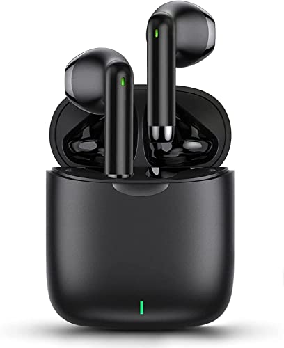 wzson Wireless Earbuds，Bluetooth 5.0 Noise Cancelling Earbuds，Bluetooth Headphones 3D HiFi Stereo Bass,IPX5 Waterproof Sports Touch Control with USB-C Fast Charge Mini Charging Case for Android iOS