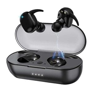 wireless ear buds, true stereo headsets in-ear, 30h playtime, charging case, bluetooth earbuds built-in mic earphones premium sound, touch control, ipx7 waterproof sport headphones
