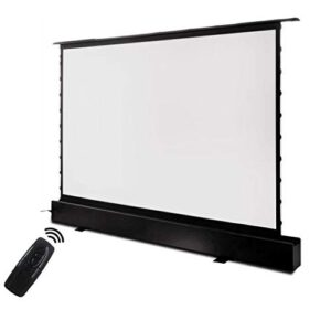 PBKINKM 4K 16:9 Electric Motorized Floor Rising Projector Projection Screen Black Crystal ALR Screen for Long Throw Projector (Size : 92 inch)