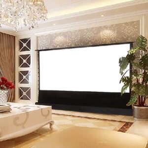 PBKINKM 4K 16:9 Electric Motorized Floor Rising Projector Projection Screen Black Crystal ALR Screen for Long Throw Projector (Size : 92 inch)