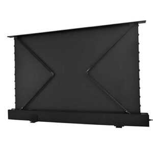 ZSEDP 4K 16:9 Electric Motorized Floor Rising Projector Projection Screen Black Crystal ALR Screen for Long Throw Projector ( Size : 92 inch )