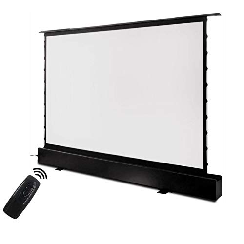 ZSEDP 4K 16:9 Electric Motorized Floor Rising Projector Projection Screen Black Crystal ALR Screen for Long Throw Projector ( Size : 92 inch )