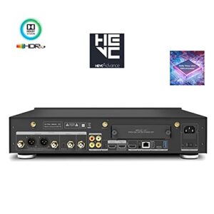 Dune HD Ultra Vision 4K | D Vision | HDR 10+ | Ultra HD | High-End Full Size Media Player and Android Smart TV Box | RTD1619 RD | ES9038PRO DAC, 2X HDD Rack, WiFi, BT, MKV, H.265, 4Kp60