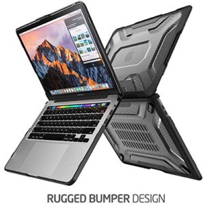 SUPCASE Unicorn Beetle Case for MacBook Pro 13 Inch (2022-2016) M2/M1 A2338 A2251 A2289 A1706 A1708 A1989 A2159, Slim Rubberized TPU Bumper Cover with Touch Bar and Touch ID (Black)