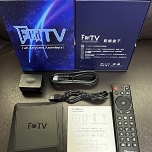 HTV Box funtv Box Chinese 2023 Funtv5 Box Voice 最新五代 智能语音版 中文电视盒子 機頂盒 最新 高端 海外家庭必备 電視盒子 300+ 中港台頻道 直播 5天回放 華語 粵語 100k+ 海量高清影視劇集免費看