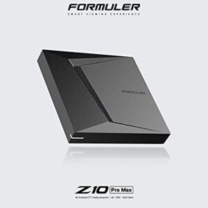 Dreamlink/Formuler Formuler Z10 Pro Max Android 10 Dual Band 5G Gigabit LAN 4GB Ram 32GB ROM 4K + Extra Cell Phone Desk Stand