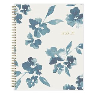 blue sky 2023-2024 academic year weekly and monthly planner, 8.5″ x 11″, frosted flexible cover, wirebound, bakah blue (131951-a24)