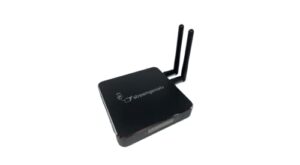 streamgenie tv stream box by freestream, with dual wifi antenna and remote