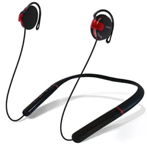 comfortable small bluetooth headphones,you can wear all day.wireless earbuds that don’t fall out,for workout and running,neckband earphones,with mic,lightweight,clip on headphones,behind the neck