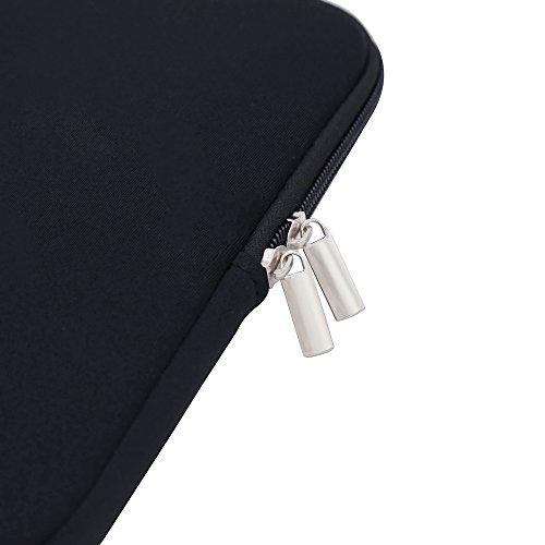 RAINYEAR 14 Inch Laptop Sleeve Case Protective Soft Padded Zipper Cover Carrying Computer Bag Compatible with 14" Notebook Chromebook Tablet Ultrabook(Black)