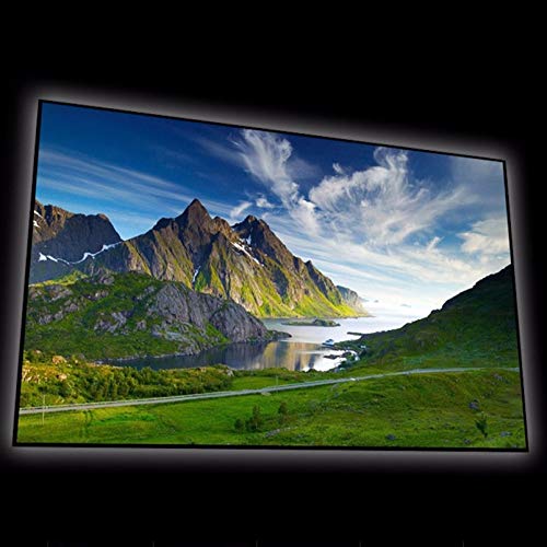 ZLXDP 2.35:1 Format 4K Thin Bezel Fixed Frame Projection Screen with Cinema Grey Frame Screen (Size : 300 inch)