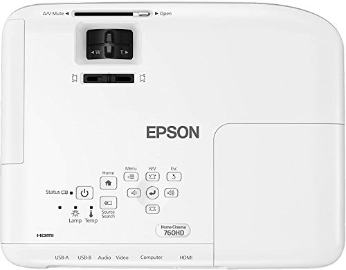 Epson Home Cinema 760HD 3,300 lumens color brightness (color light output) 3,300 lumens white brightness (white light output) HDMI built-in speakers 3LCD projector