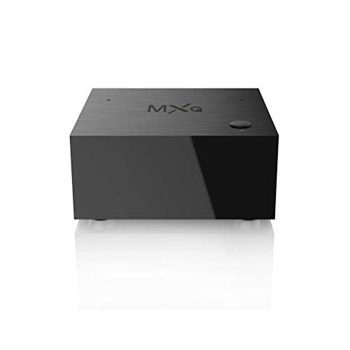 MXQ TV Cube Android 7.1 ATV TV Box with Build-in AI Speaker AI Assistant S905W Quard-core 2G+16G 4K up to 60fps T2R2 WiFi 2.4GHz/5GHz BT 4.2 Voice Control Smart TV Media Player for Home Entertainment