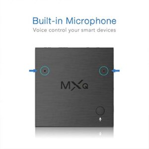 MXQ TV Cube Android 7.1 ATV TV Box with Build-in AI Speaker AI Assistant S905W Quard-core 2G+16G 4K up to 60fps T2R2 WiFi 2.4GHz/5GHz BT 4.2 Voice Control Smart TV Media Player for Home Entertainment