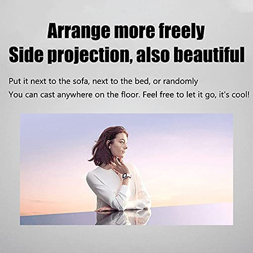 Feiyx Mini Projector Home Small Portable Ultra-High Definition 4K Wireless Smart Projection,Portable Video Projector 1080p Full HD Supported, Projector Compatible for Home Theatre