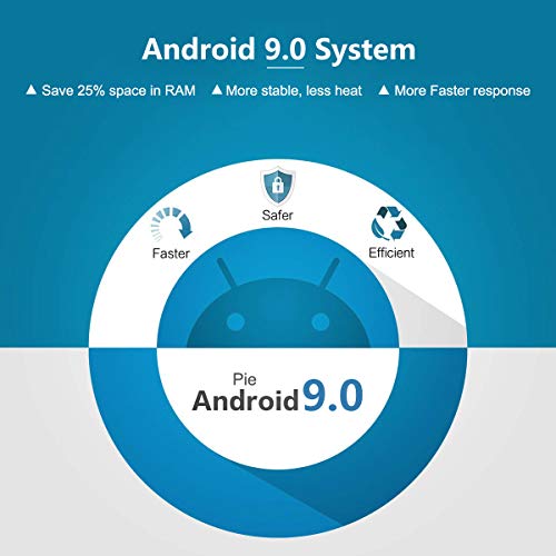 Android 9.0 TV Box, T9 TV Box 4GB DDR3 RAM 64GB ROM RK3318 Quad-Core Cortex-A53 64 Bits Bluetooth 4.0 Support 2.4/5.0GHz Dual WiFi 4K 3D Ultra HD H.265