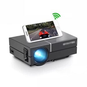 DROOS Mini Portable 1080P 150 Inch Home Theater Digital LCD Video LED Projector for 3D 4K Projector (Color : K8, Size : 85 * 144 *(projectors)